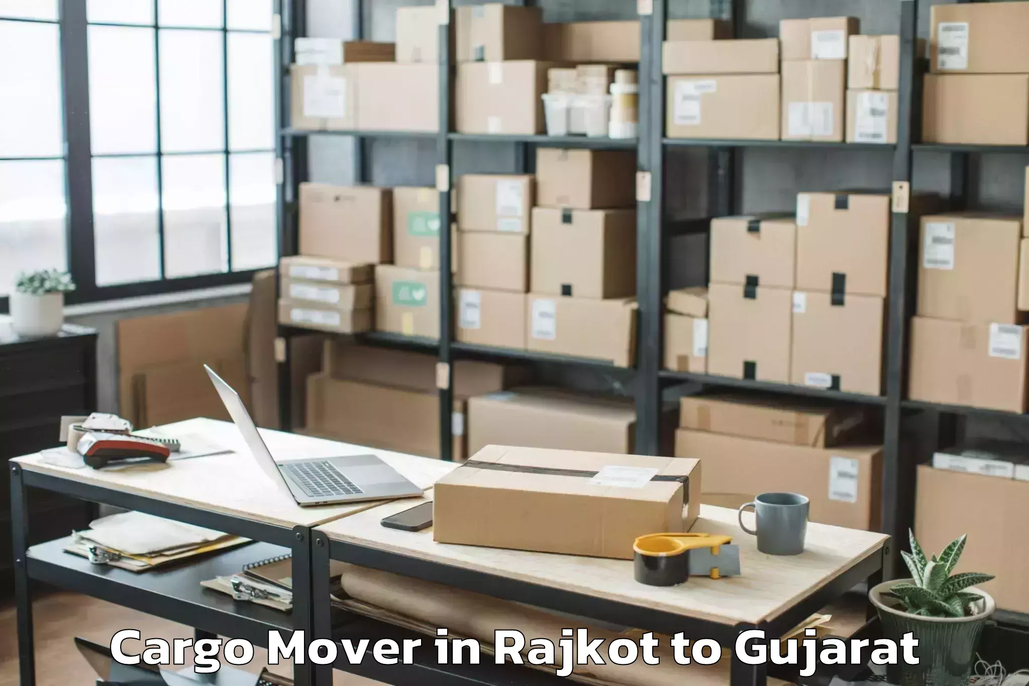 Professional Rajkot to Adalaj Cargo Mover